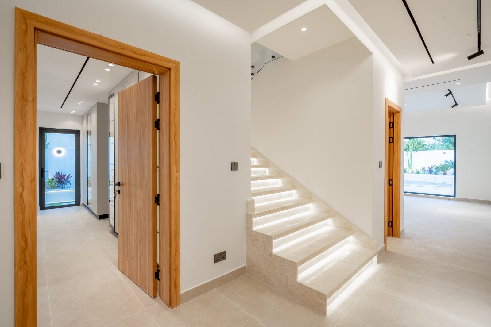 Completed staircase renovation, The Meadows villa, Dubai — a Crownstone project