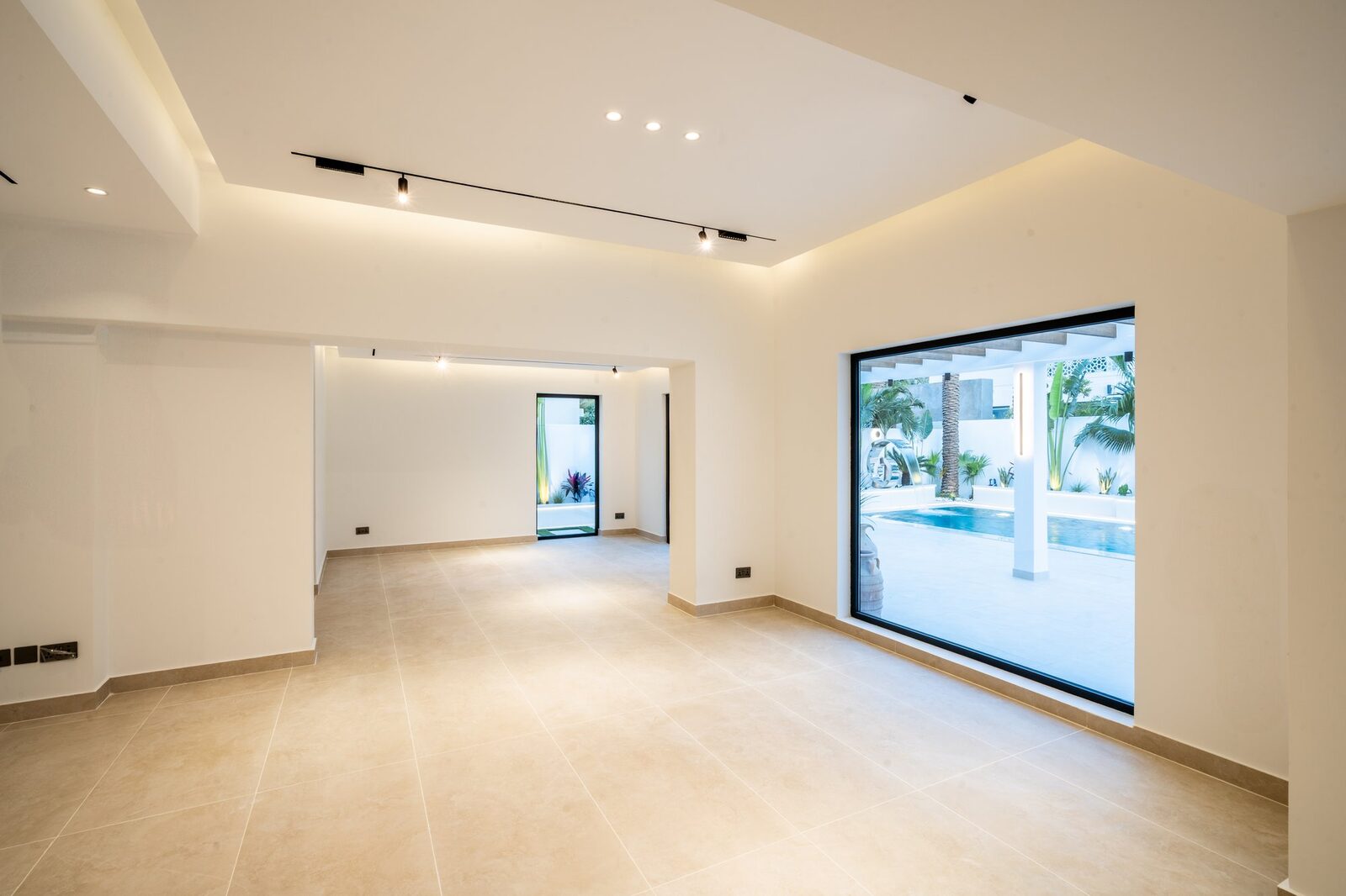Renovated spa-style bathroom, Crownstone's Meadows villa renovation, Dubai